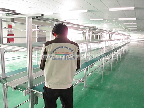 Băng tải PVC dự án đầu tay Intech