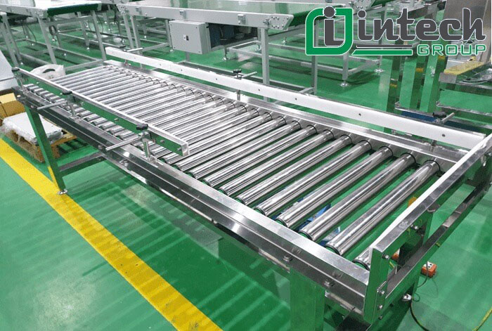 Ứng dụng con lăn inox trong sản xuất băng tải con lăn