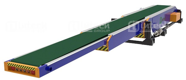 Băng tải nâng hạ co rút