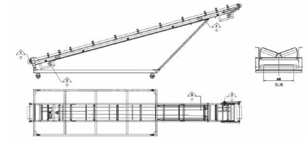 Bản vẻ thiết kế băng tải nâng hạ