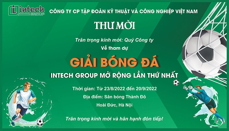 Giải bóng đá Intech mở rộng lần thứ nhất