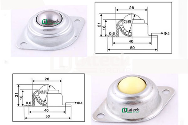 Thông số kỹ thuật con lăn bi cầu