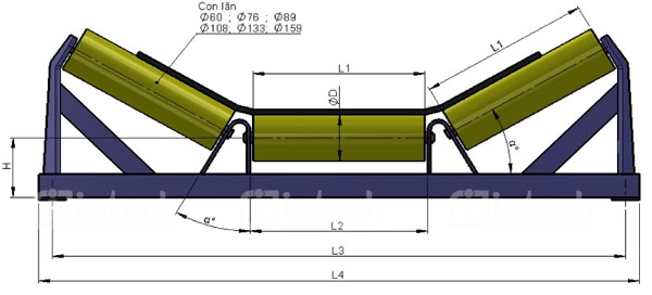 Giá đỡ con lăn