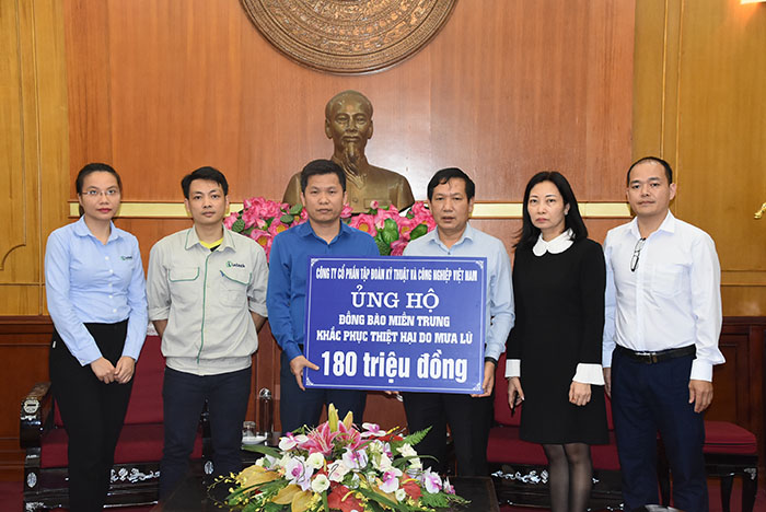 Intech Group ủng hộ đồng bào miền Trung