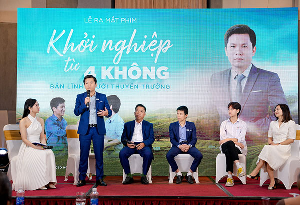 Lễ ra mắt phim về cuộc đời CEO Hoàng Hữu Thắng - nhà sản xuất phim trả lời câu hỏi