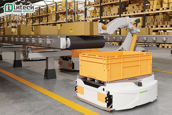 Lợi ích của robot trong hệ thống băng tải