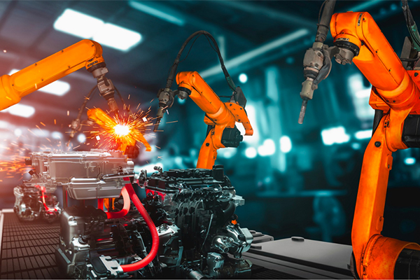 Robot hàn được lập trình để thực hiện các công việc hàn tự động